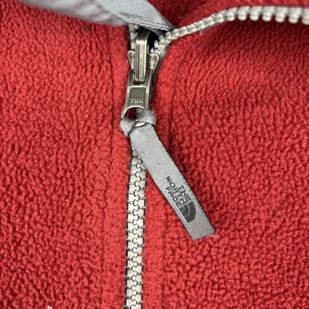 The North Face Jacket Mens Xl Polartec‎ Fleece Red Full Zip Outdoor Coat Casual